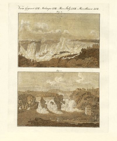 Falls (färgad gravyr) av German School