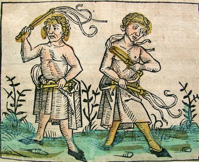 Flagellanter, publicerade i Nürnbergkrönikan, 1493 av German School