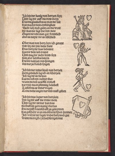 Förmögenheter från spelkort, ca 1510 av German School