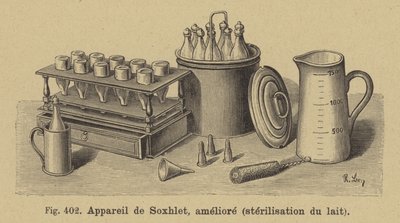 Franz von Soxhlets förbättrade mjölksteriliseringsapparat av German School