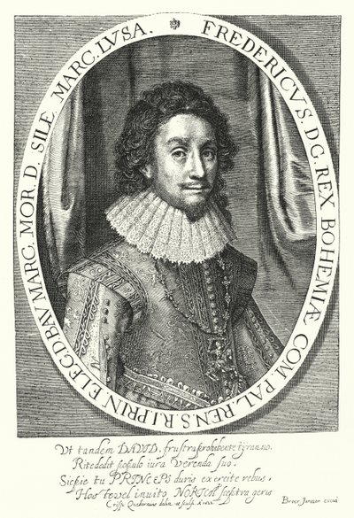 Fredrik I, kung av Böhmen, vinterkungen (gravyr) av German School