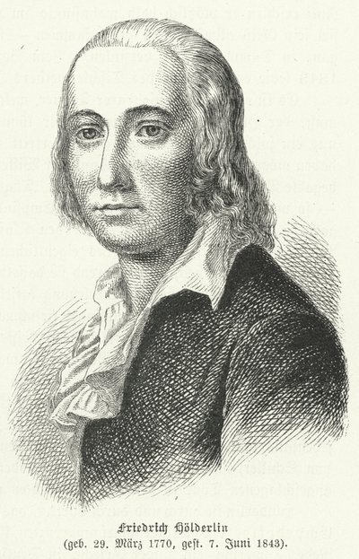 Friedrich Hoelderlin, tysk poet och filosof av German School