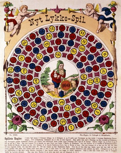 Spel av den tyska gåsen. 1800-talet. av German School
