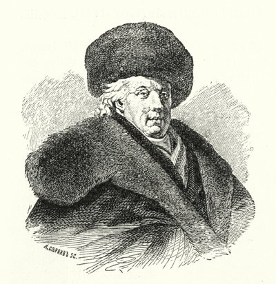 Gavrila Dershavin, rysk poet (gravyr) av German School