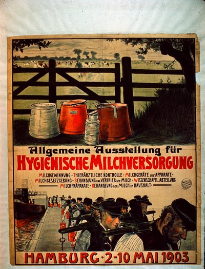 Allmän utställning för sanitär mjölkförsörjning, 1903 av German School