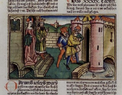 Första Mosebok 39 19-23 Den oskyldige Josef fängslas, från 