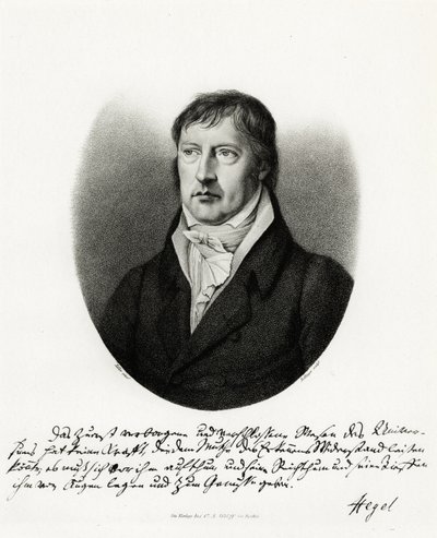 Georg Wilhelm Friedrich Hegel, 1884-90 (fototyp) av German School
