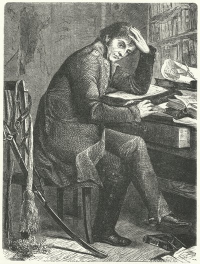 Gerhard von Scharnhorst, tysk general och reformator av den preussiska armén (gravyr) av German School