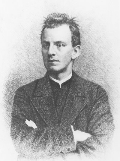Gerhart Hauptmann (gravyr) av German School