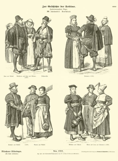 Tyska dräkter, 1500-talet av German School