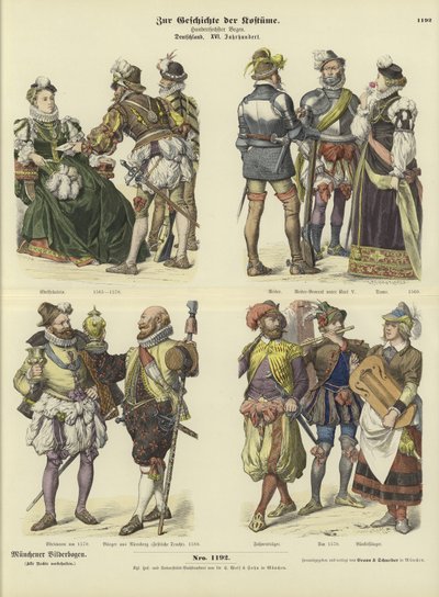 Tyska dräkter, 1500-talet av German School