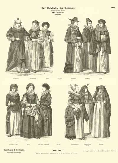 Tyska dräkter, 1600-talet av German School