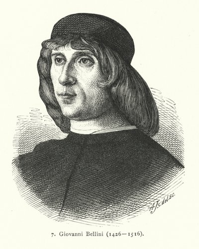 Giovanni Bellini, italiensk renässansmålare (gravyr) av German School