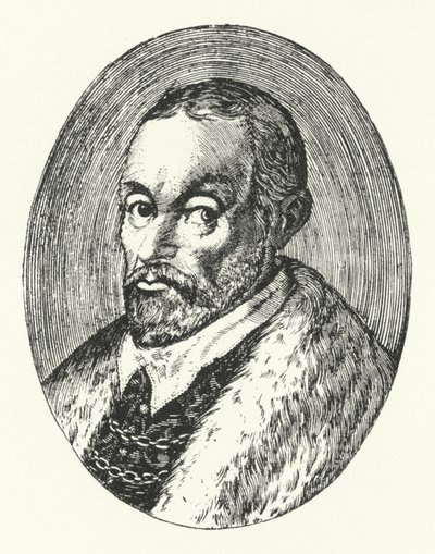 Giovanni Guarini, italiensk poet (gravyr) av German School