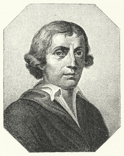 Giuseppe Parini, italiensk satiriker och poet (gravyr) av German School