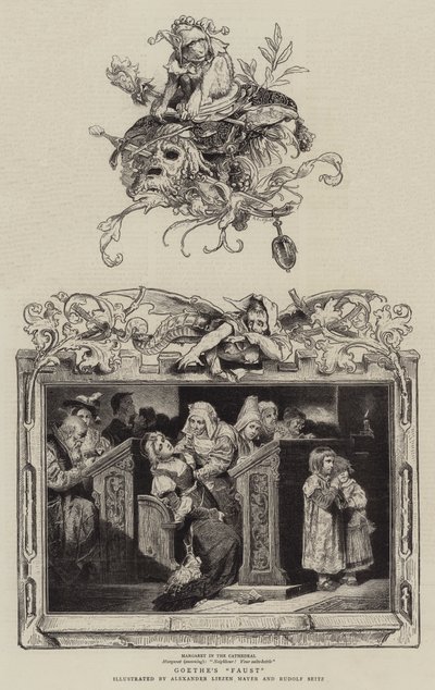 Goethes "Faust" (gravyr) av German School