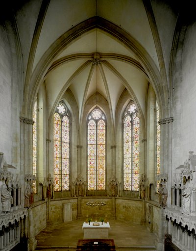 Gotisk konst: Invändig utsikt över St. Peter och Paul-katedralen av German School