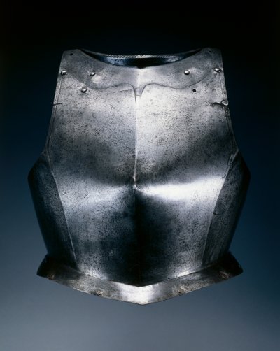 Gotisk bröstsköld, ca 1540 av German School