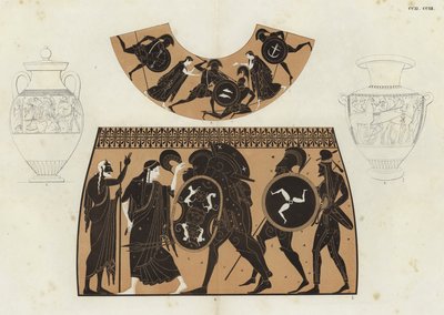 Grekisk vasmålning (färg litho) av German School
