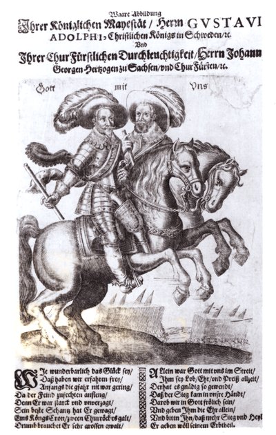 Gustavus Adolf II (1594-1632) och Gustavus Adolf IV (1778-1837), kungar av Sverige av German School