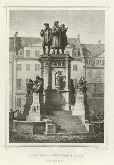 Gutenberg Schoffer och Fust, Frankfort av German School