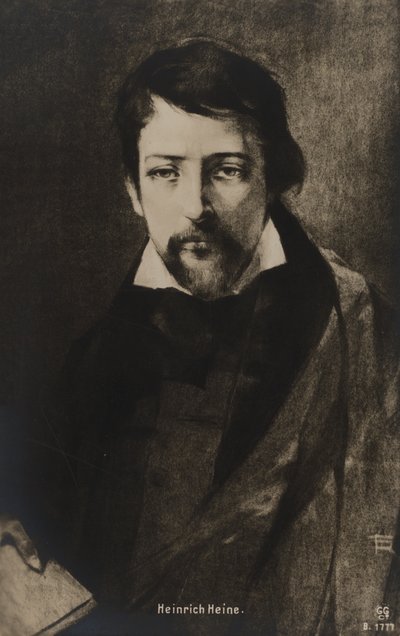 Heinrich Heine (litho) av German School