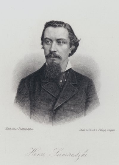 Henryk Siemiradzki, polsk konstnär (gravyr) av German School