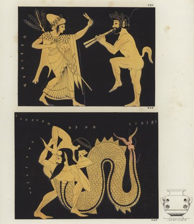 Hercules och Achelous av German School