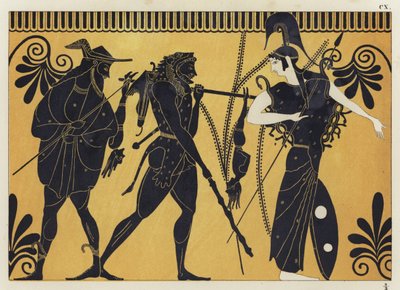 Hercules och Cercopes av German School