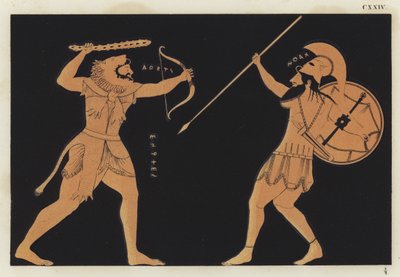 Hercules slåss mot Ares av German School