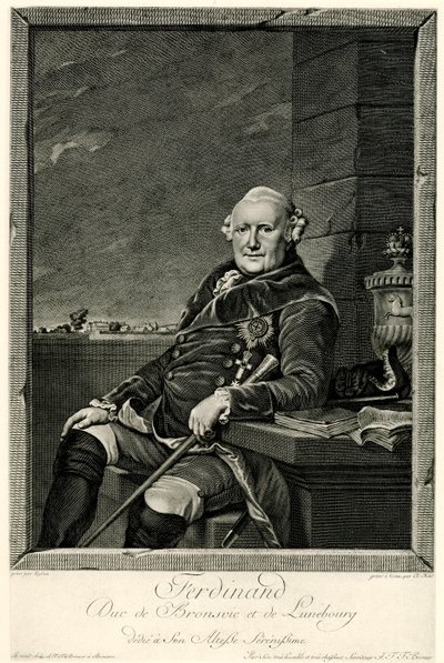 Hertig Ferdinand av Brunswick av German School