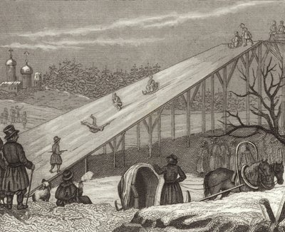 Isrutschkana i Ryssland. Illustration för Bilder-Atlas (gravyr) av German School