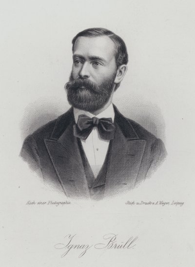 Ignaz Brull, Mährenfödd österrikisk pianist och kompositör (gravyr) av German School