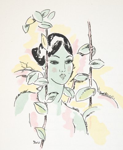 Illustration ur Styl, utg.1922 (pochoirtryck) av German School