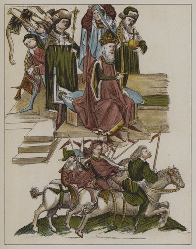 Fredrik I:s placering av huset Hohenzollern som kurfurst av Brandenburg vid konciliet i Konstanz, 18 april 1417 av German School