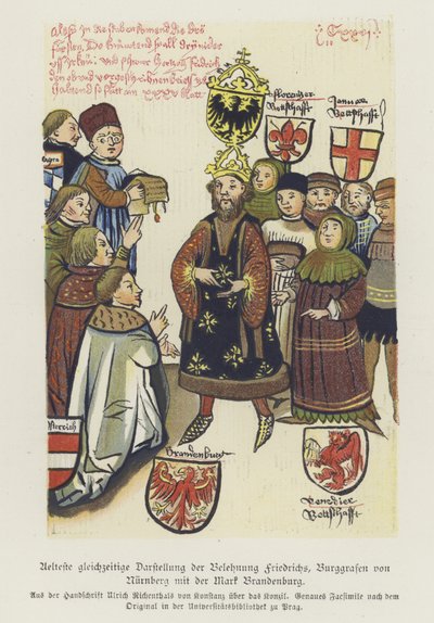 Investitur av Fredrik V, Burggreve av Nürnberg av German School