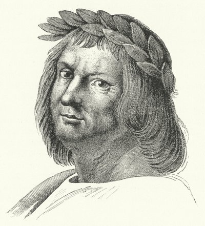 Jacopo Sannazaro, italiensk poet (gravyr) av German School
