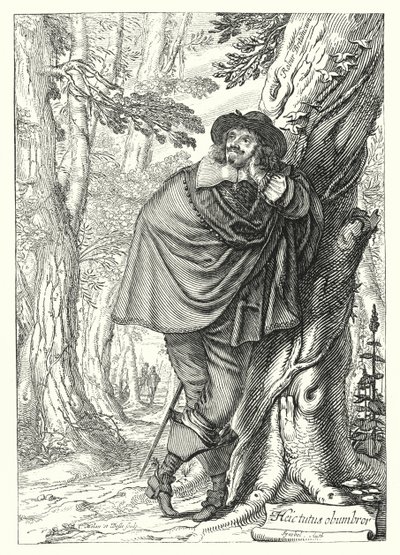 James Howell, anglo-walesisk historiker och författare (gravyr) av German School