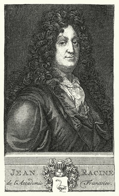 Jean Racine, fransk dramatiker (gravyr) av German School