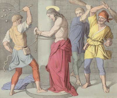 Jesus blir gislad vid pelaren av German School