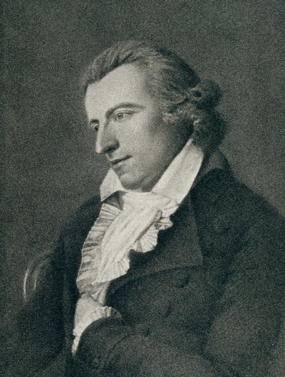 Johann Christoph Friedrich von Schiller (1759-1805) (gravyr) av German School
