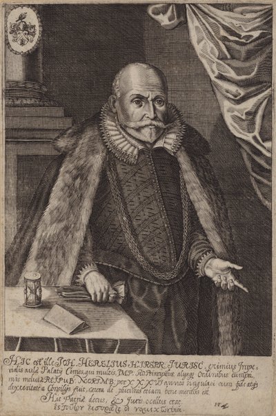 Johann Herel, tysk jurist (gravyr) av German School