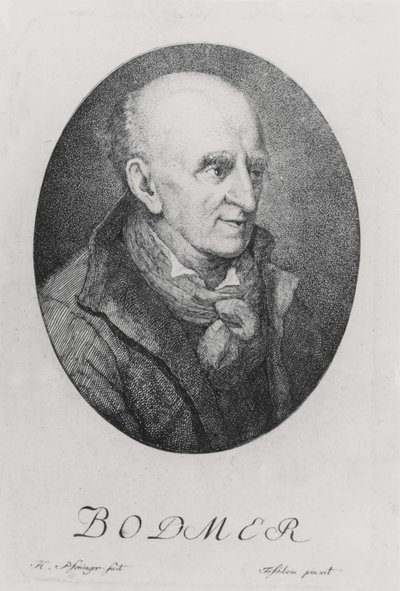 Johann Jacob Bodmer (gravyr) av German School
