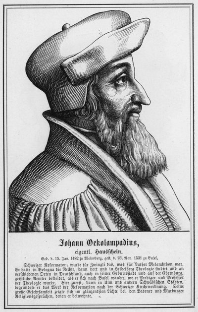 Johann Oekolampadius (gravyr) av German School
