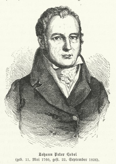 Johann Peter Hebel, tysk poet av German School