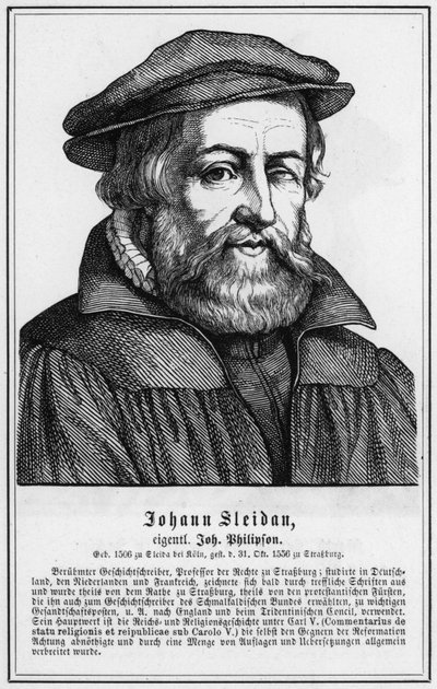 Johann Sleidan (gravyr) av German School