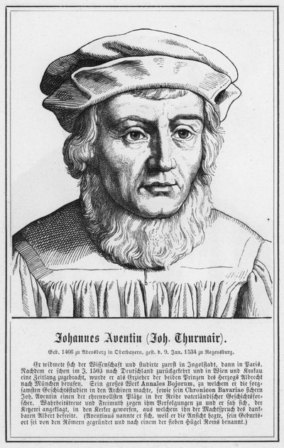Johannes Aventin, Johannes Thurmair (gravyr) av German School
