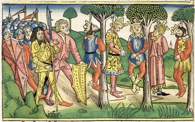 Joshua 10 16-27 Avrättningen av de fem kungarna, från 