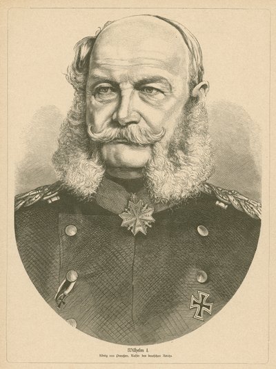 Kaiser Wilhelm I av Tyskland av German School