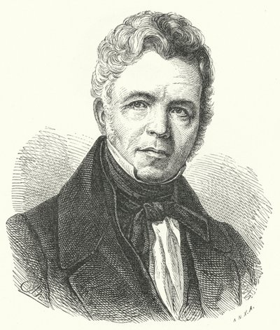 Karl Friedrich Schinkel, preussisk arkitekt, stadsplanerare, konstnär och designer av German School